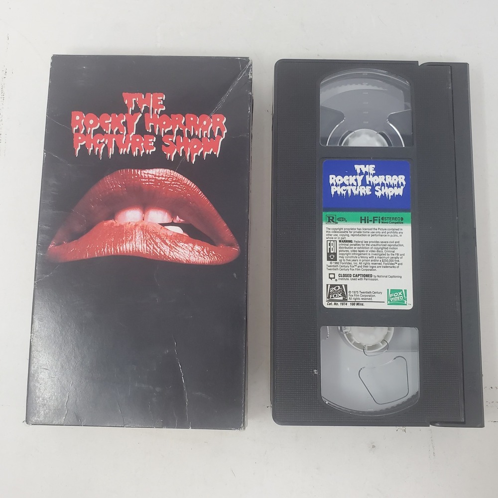 The Rocky Horror Picture Show (VHS, 1992) Tim Curry Susan Sarandon CULT HORROR